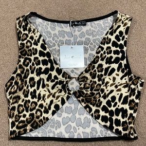 Cheetah Print Crop Top